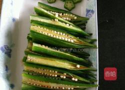 凉拌秋葵的做法图解4