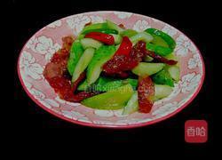 腊肠炒青瓜的做法图解9