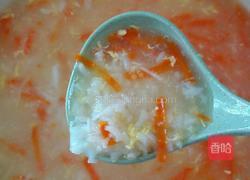 胡萝卜蛋花玉米粥的做法图解4