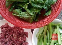 芥兰炒牛肉的做法图解4