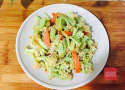 素炒花菜的做法图解7