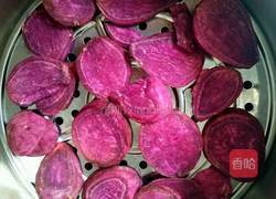 紫薯香蕉发糕的做法图解2