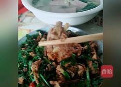 韭菜炒百合的做法图解7