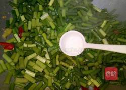 蒜苔炒肉沫的做法图解5