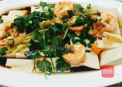 嫩豆腐冬菜蒸虾的做法图解12