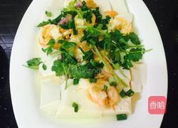 嫩豆腐冬菜蒸虾的做法图解10