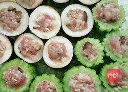 苦瓜酿糯米肉的做法图解4