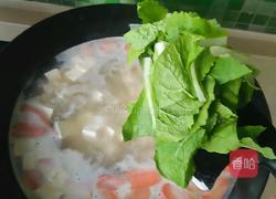 青菜豆腐菌汤的做法图解6