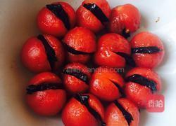 番茄酿乌梅的做法图解4