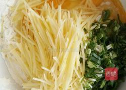 土豆丝茄汁蛋饼的做法图解3