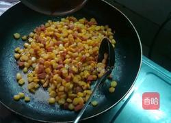 玉米粒炒火腿的做法图解6
