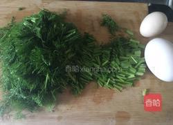 茴香苗蛋饼的做法图解1
