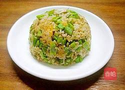 豆角咸鸭蛋炒饭的做法图解11