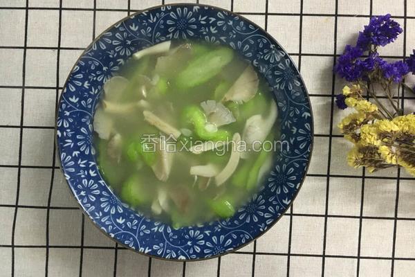 丝瓜平菇素汤