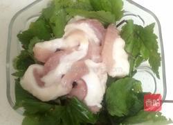 珍珠花菜猪血汤的做法图解2