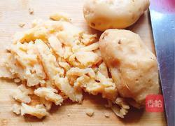 土豆泥肉末煎饼的做法图解2