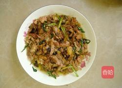 蘑菇爆炒腌猪肉的做法图解4