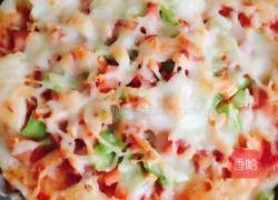 培根火腿虾仁披萨（简易版）的做法图解9
