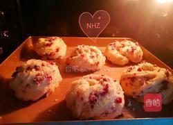 超详细蔓越莓椰蓉花朵面包的做法图解19