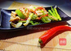 青椒芦笋炒五花的做法图解13