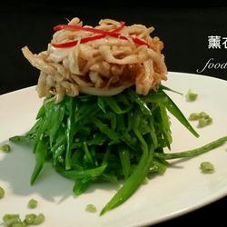 菌菇炝拌荷兰豆的做法[图]