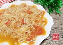 西红柿炒金针菇的做法图解14