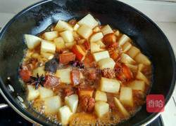 红烧肉炖萝卜的做法图解6