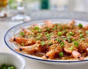 蒜蓉粉絲開背蝦