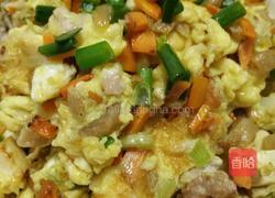 五彩菜脯煎蛋的做法图解7