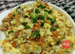 五彩菜脯煎蛋的做法图解8