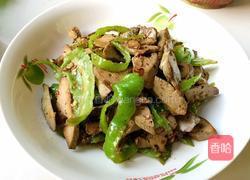 青椒炒鸭肝的做法图解8