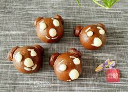 巧克力小熊馒头的做法图解10