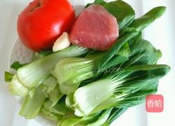 西红柿肉丝面片汤的做法图解3