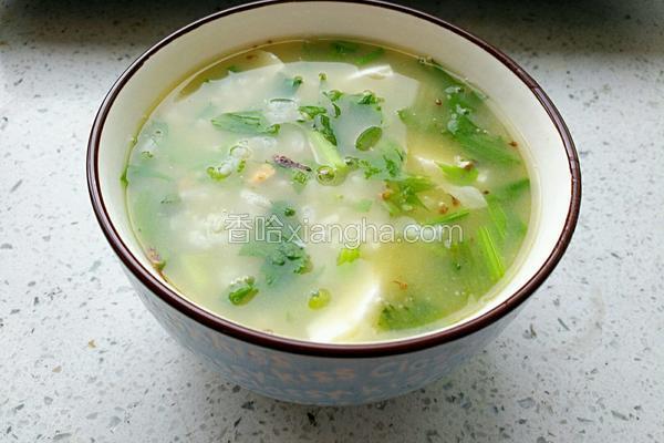 芹菜鸭蛋粥