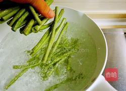 麻将蒜泥拌豇豆#年夜饭的做法图解4