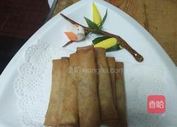 鸡丝春卷的做法图解11