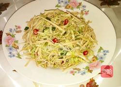 莲花菜拌豆皮的做法图解5