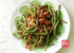 豇豆炒肉沫的做法图解7