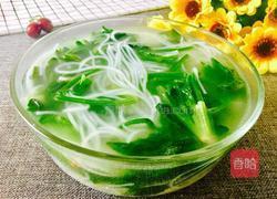 菠菜粉丝汤的做法图解1