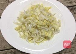 娃娃菜炒粉丝的做法图解2