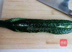 黄瓜拌麻酱的做法图解2