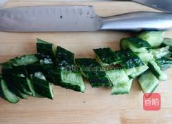 黄瓜拌麻酱的做法图解3