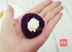 紫薯奶酪球的做法图解4