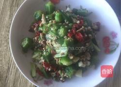 秋葵炒肉的做法图解5