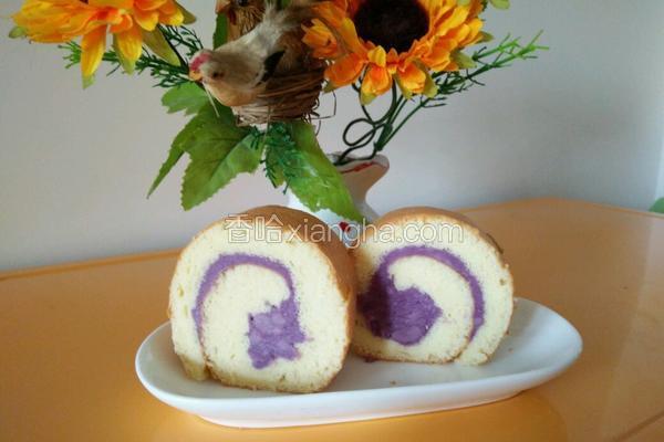 香芋紫薯蛋糕卷