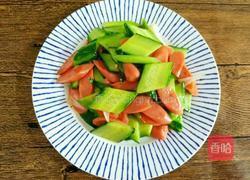 黄瓜炒火腿肠的做法图解6