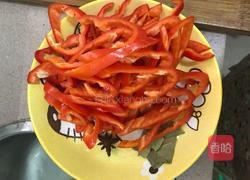 猪肝炒辣椒的做法图解3