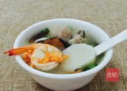 香菇鲜虾排骨年糕汤的做法图解11