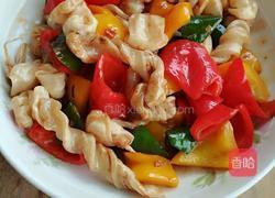 彩椒炒鱼鳔的做法图解10