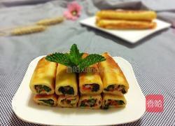 香煎鲜虾蔬菜卷的做法图解20